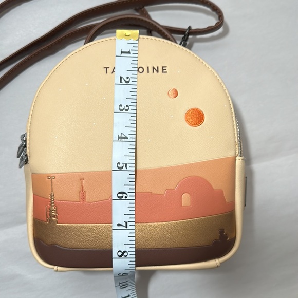 Star Wars Loungefly Tatooine Mini Bookbag with Pouch (only one strap) - Picture 12 of 16